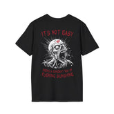 Zombie, It's Not Easy Being a Ray of Sunshine T-shirt (BACK PRINT)